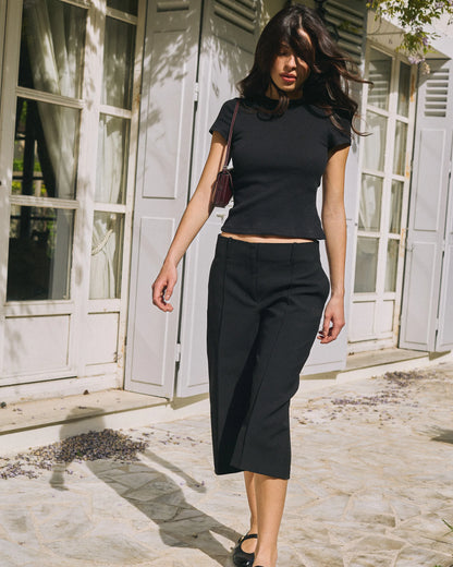 Tee-shirt Coton Côtelé - Dark