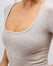 Tee-Shirt Décolleté Coton No Bra - Light Grey
