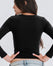 Top Décolleté Manches Longues Coton No Bra - Dark