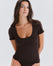 Tee-Shirt Décolleté Coton No Bra - Mocha