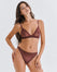 Soft Mesh Deep V Bra - Grape