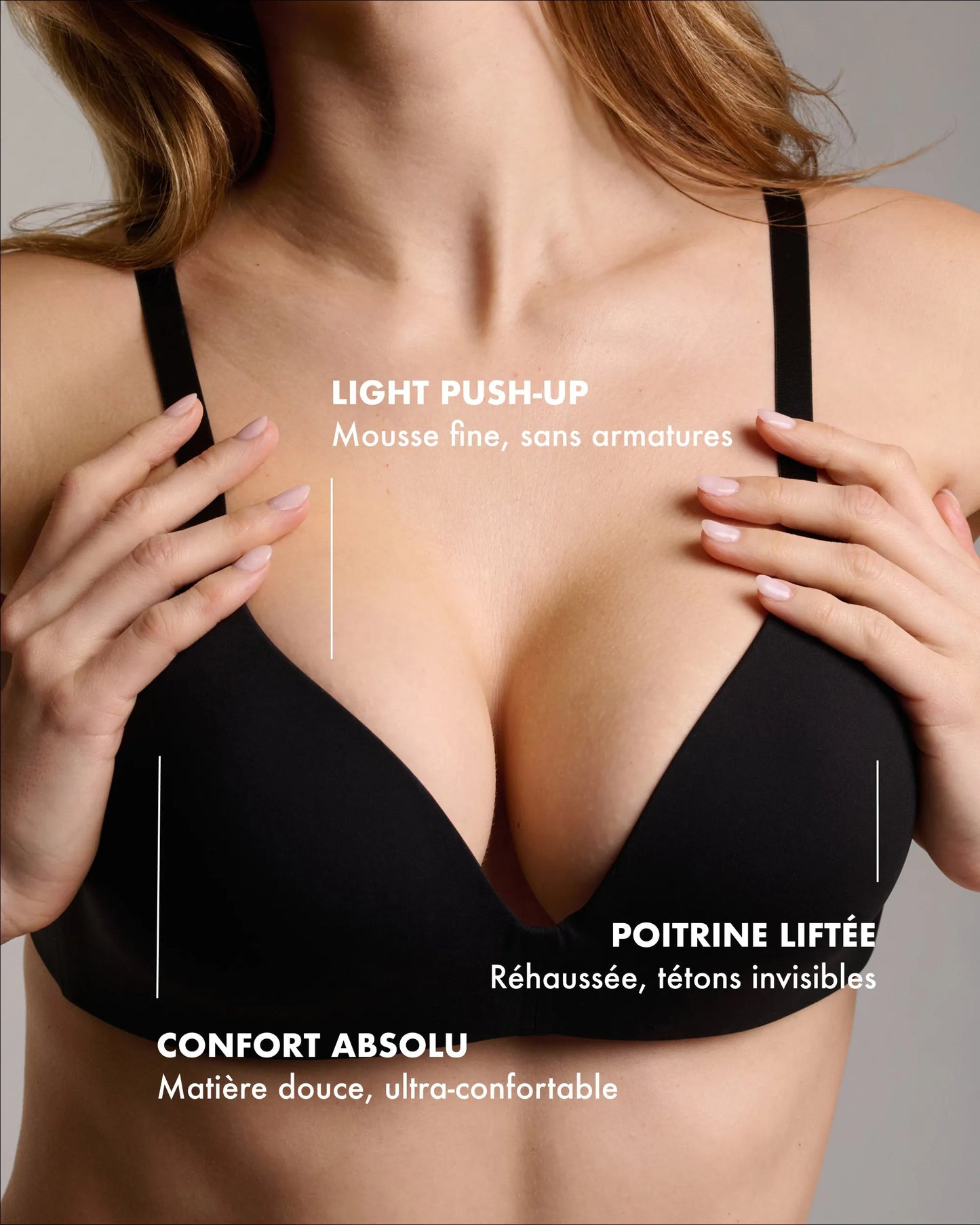 Brassière Hot Décolleté Push-up Édition 2025 - Dark
