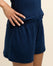 Short de Pyjama Pointelle - Midnight Blue