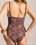Une Pièce Foulard Hot Décolleté - Leopard