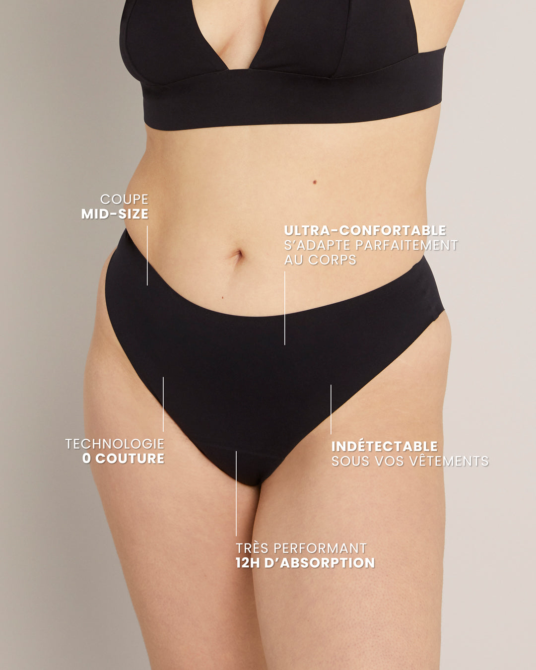Culotte Menstruelle Parfaite - Mi-haute