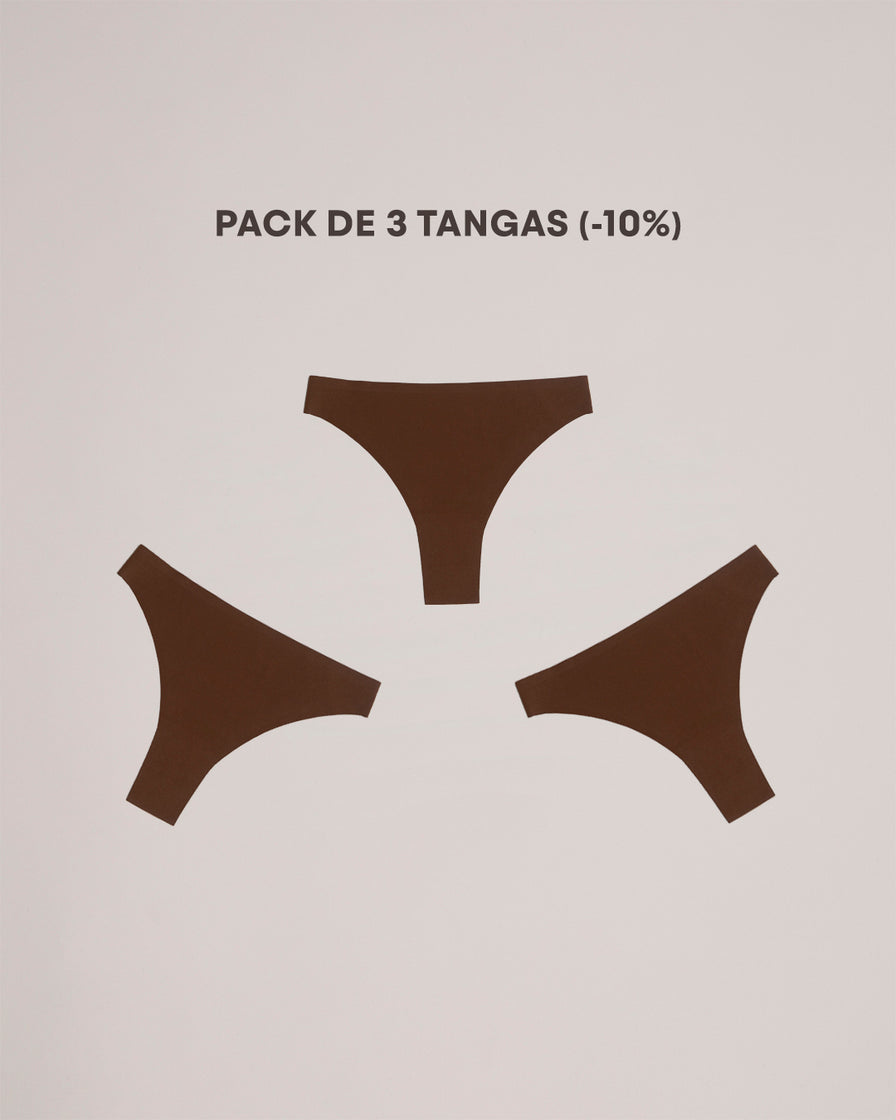 tangas invisibles marron