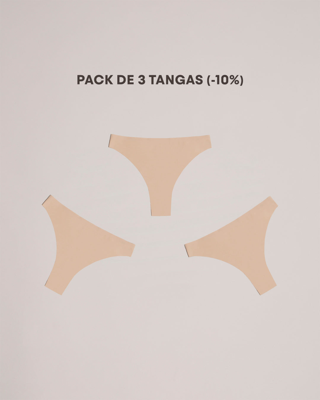 tangas invisibles beige clair
