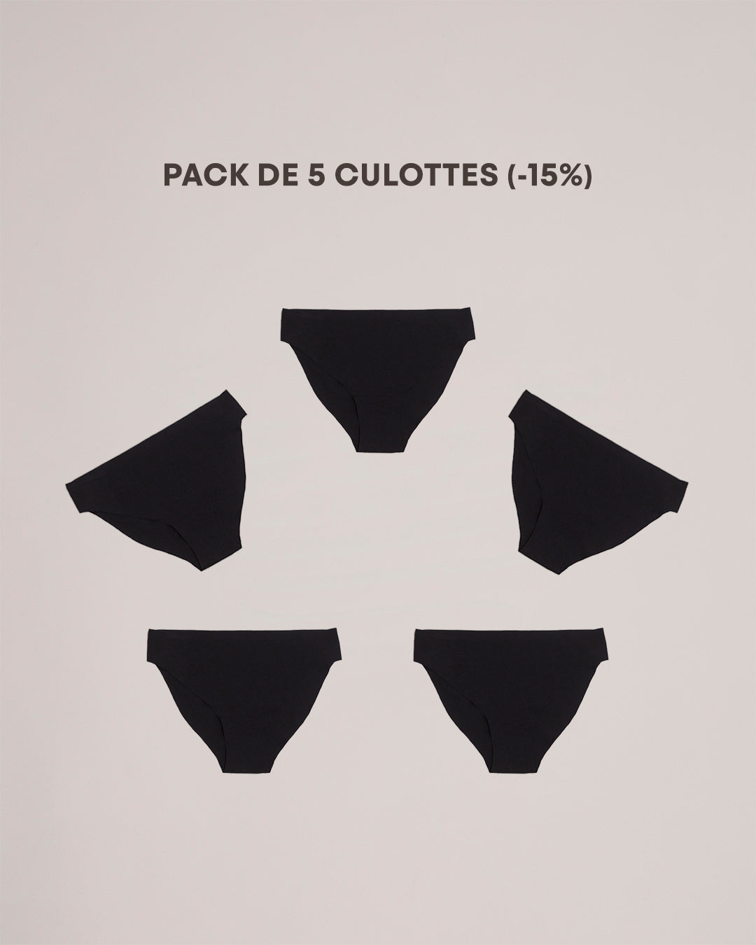 culottes invisibles noires