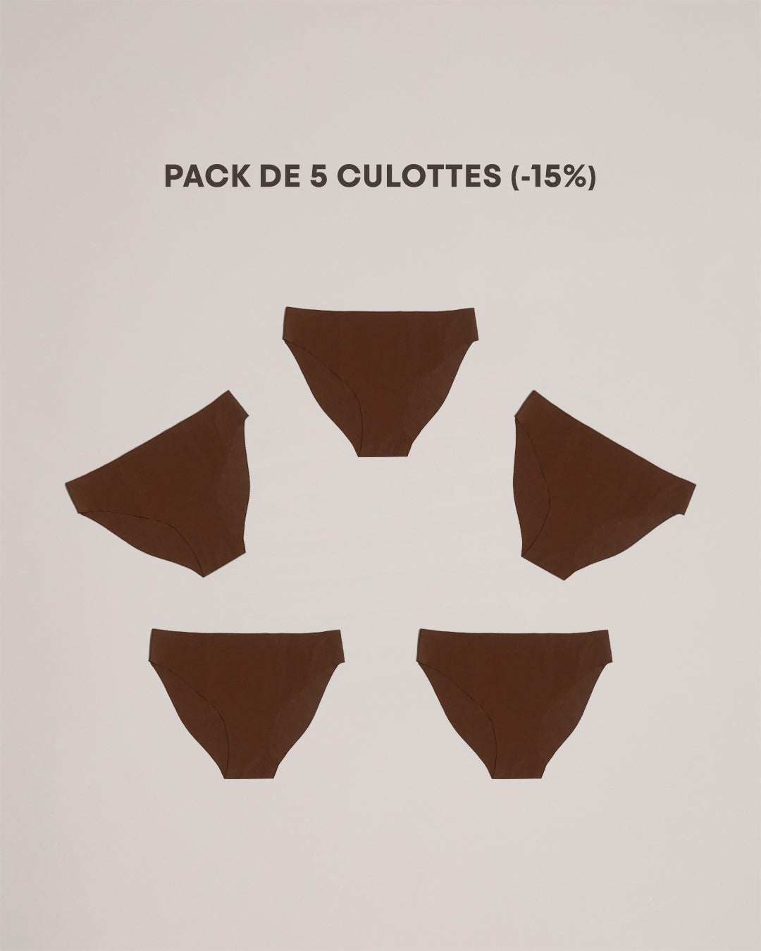 culottes invisibles marron