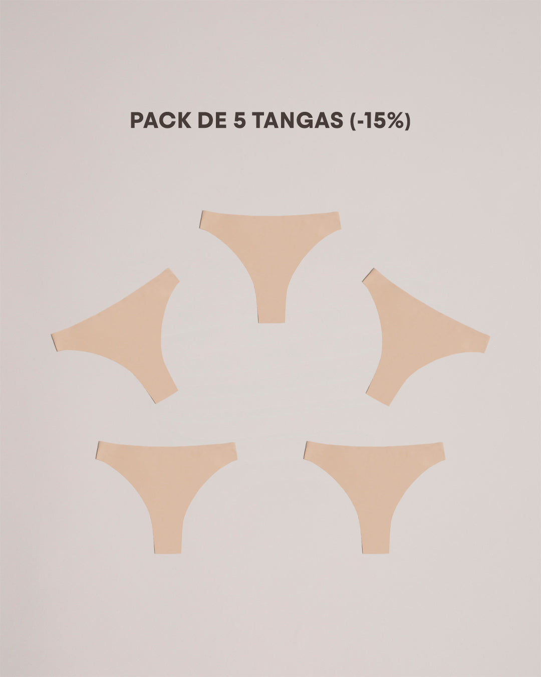 tangas invisibles beige clair