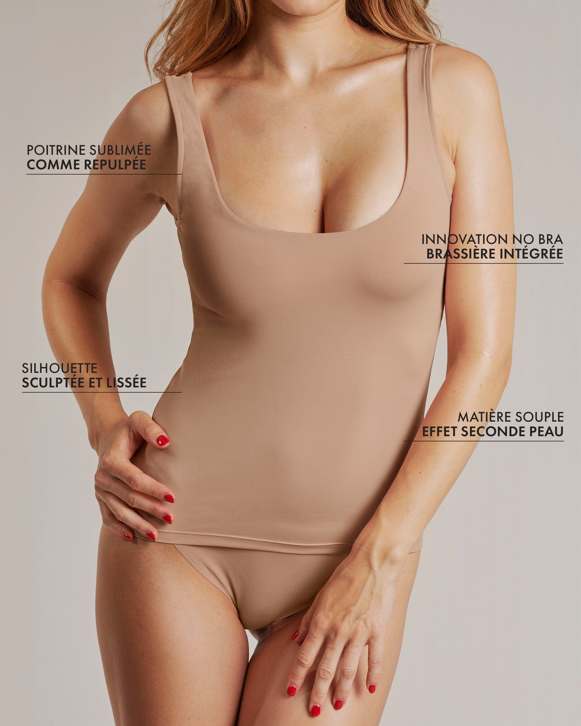 Top Repulpant - Nude