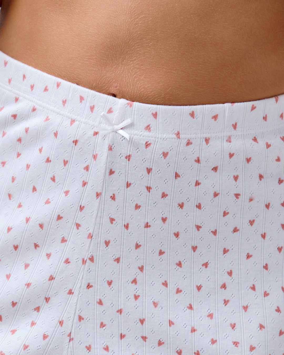 Pointelle Pajama Shorts - Love