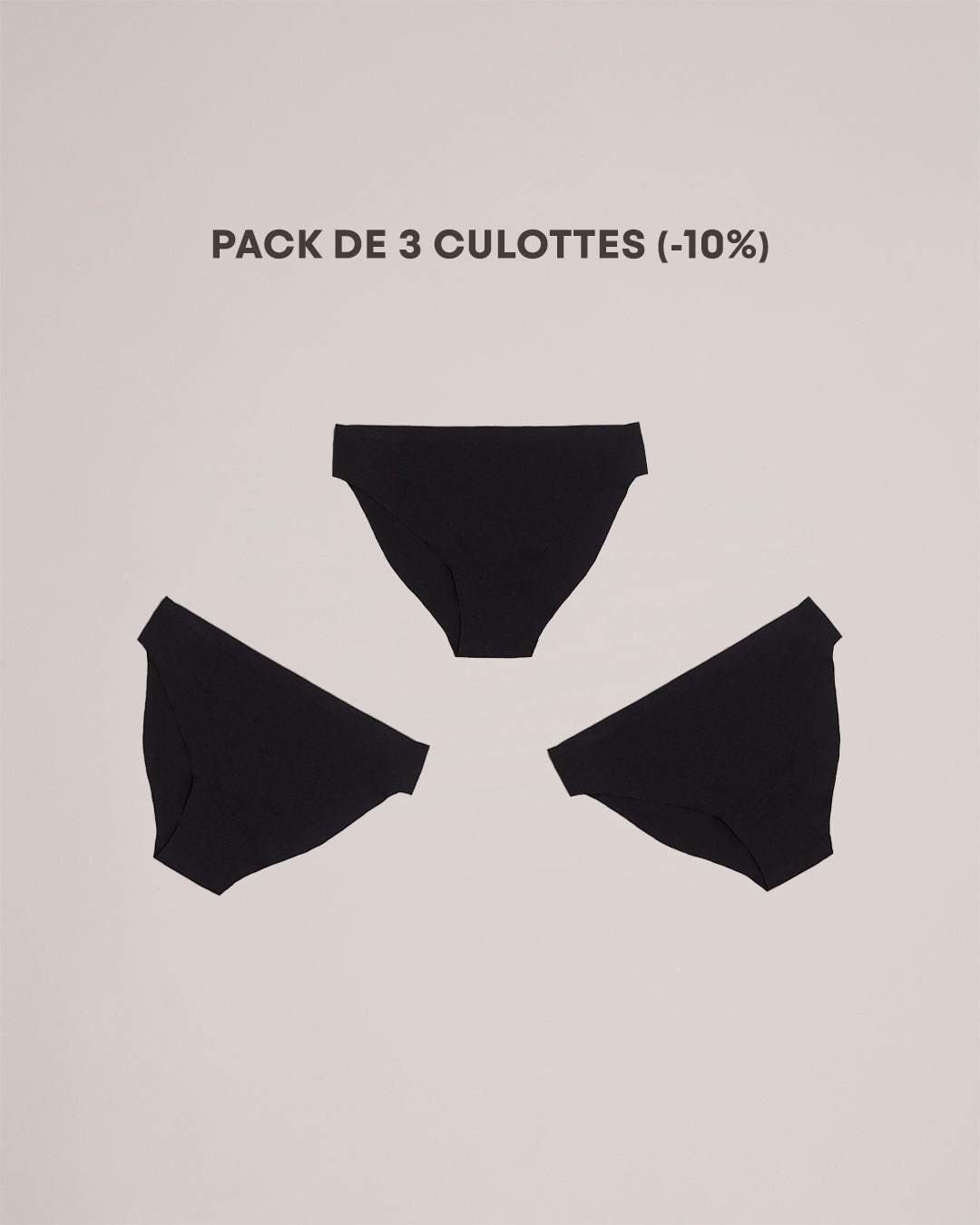 culottes invisibles noires